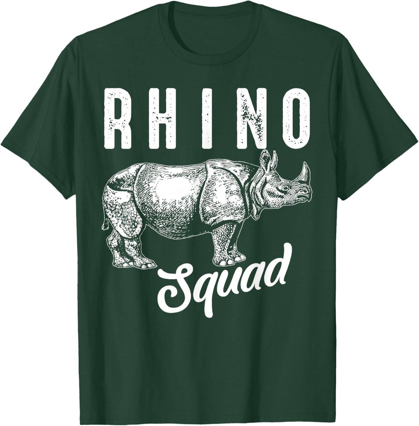 Funny Rhino Art Women Kids Toddler Rhino Lover T-Shirt - T-Shirt | Forest