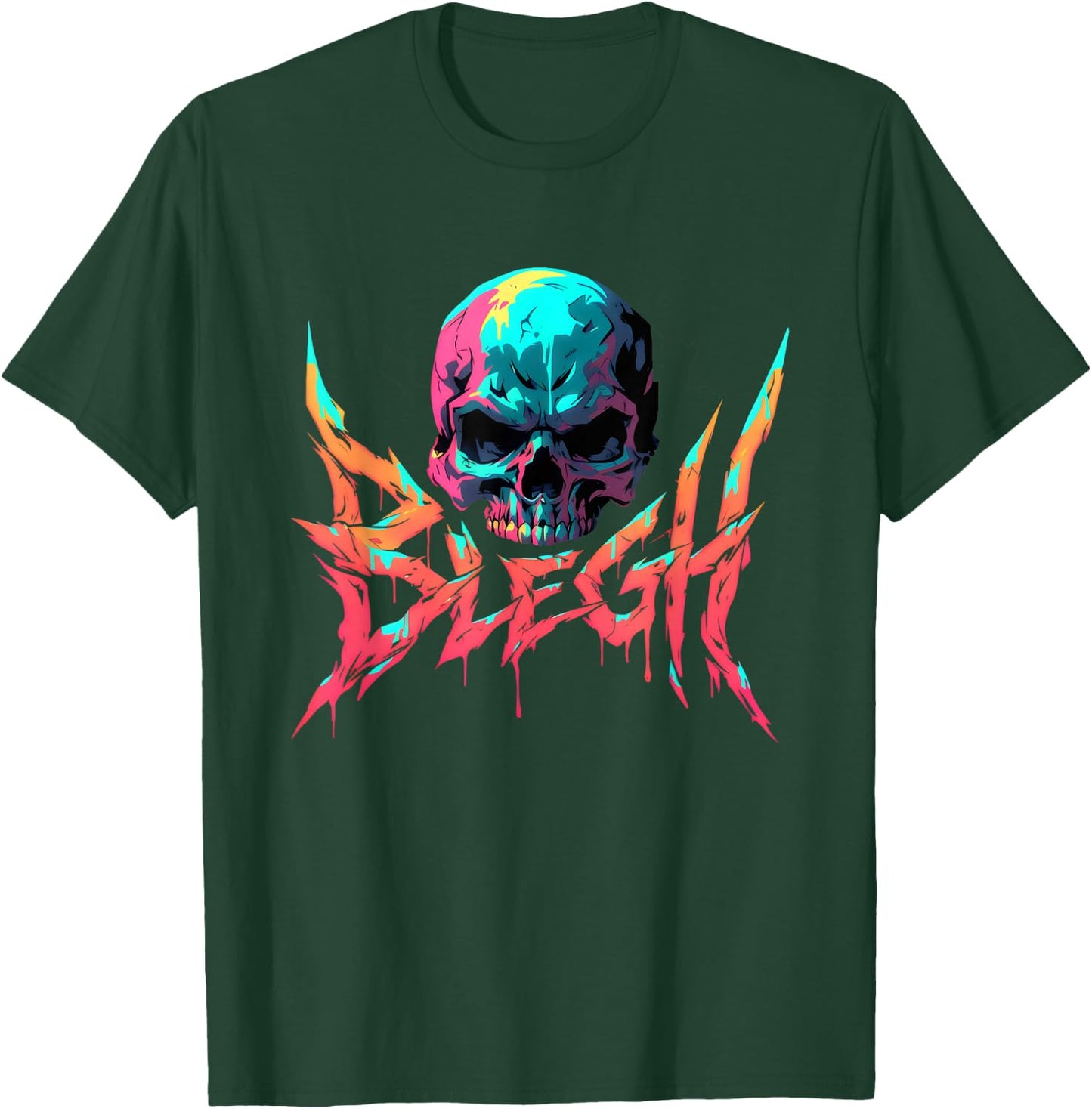 Blegh | Heavy Hardcore Metal Music | Metalcore Scream T-Shirt - T-Shirt | Forest