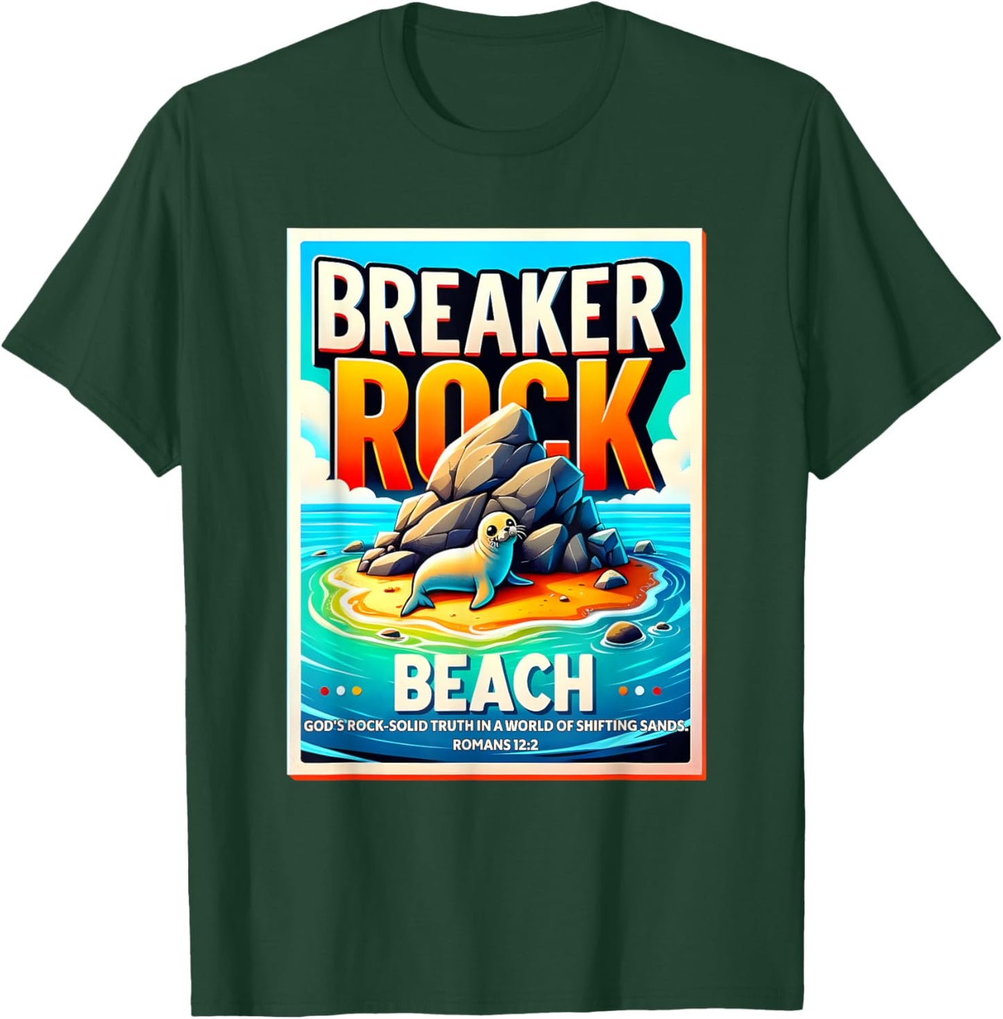 Breaker Rock Beach God's Rock-Solid Truth VBS 2024 Christian Men Women Kids T-Shirt - T-Shirt | Forest