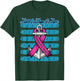 Pink Ribbon Faith Hope Love Anchored In Christ Breast Cancer T-Shirt - T-Shirt | Forest