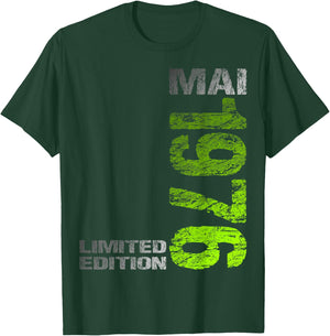 Limited Edition Mai 1976 Mann Frau 50. Geburtstag T-Shirt - T-Shirt | Forest