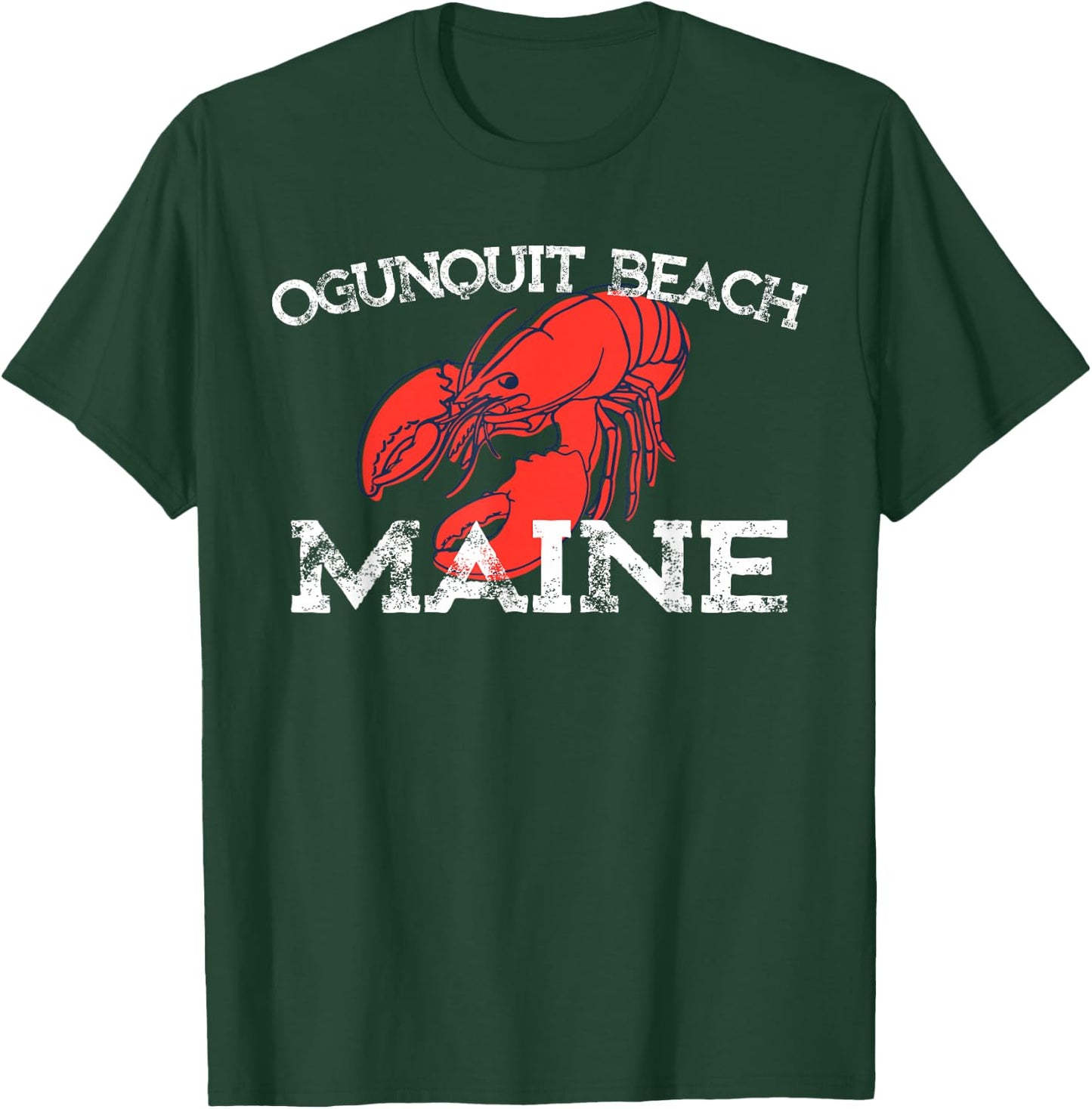 Ogunquit Beach Maine Lobster T-Shirt - T-Shirt | Forest