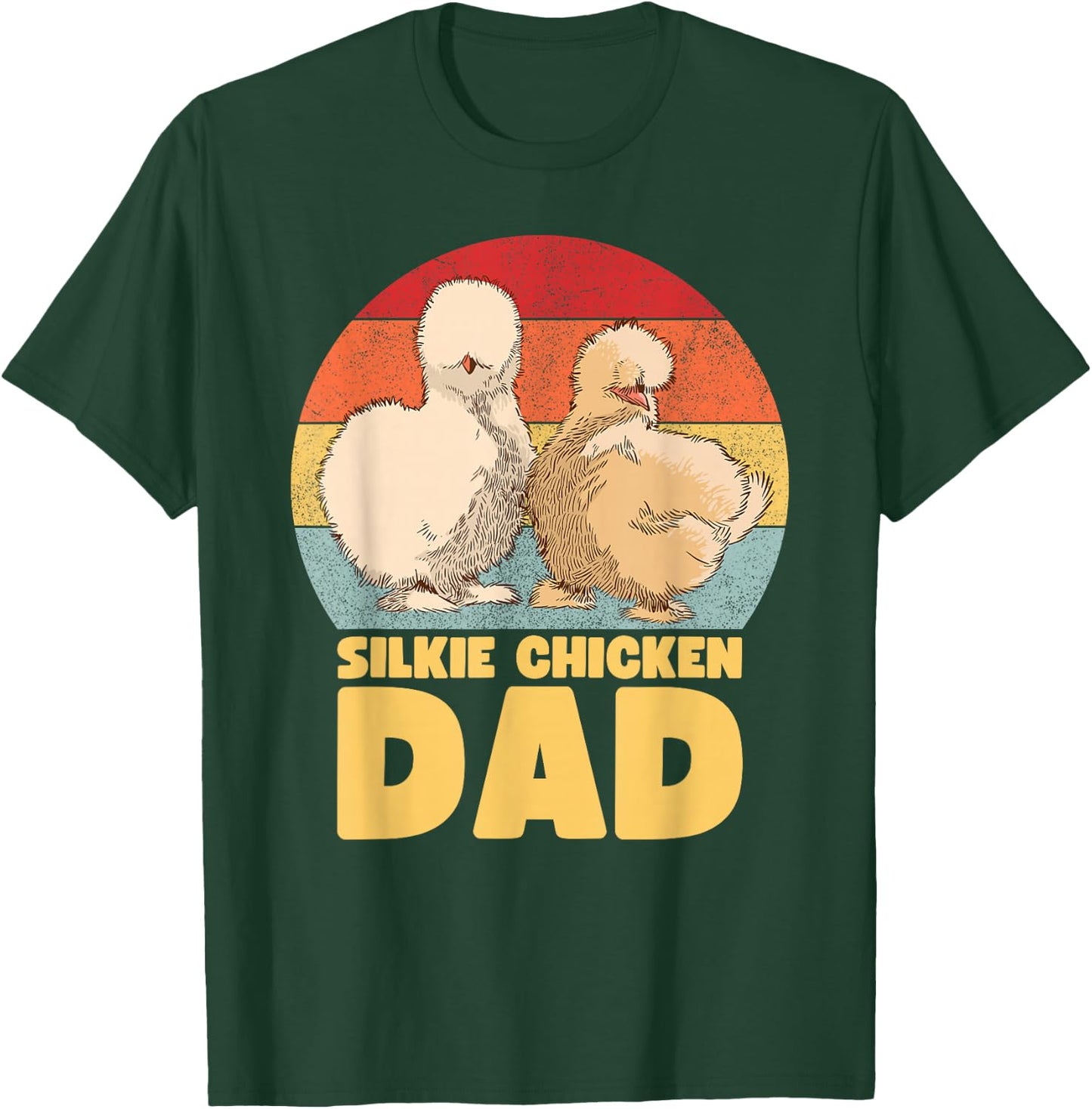 Silkie Chicken Dad T-Shirt - T-Shirt | Forest