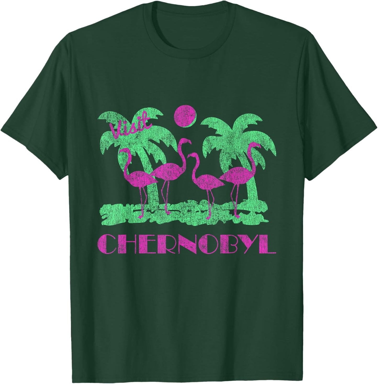 Flippin Sweet Gear Retro Visit Chernobyl T-Shirt - T-Shirt | Forest