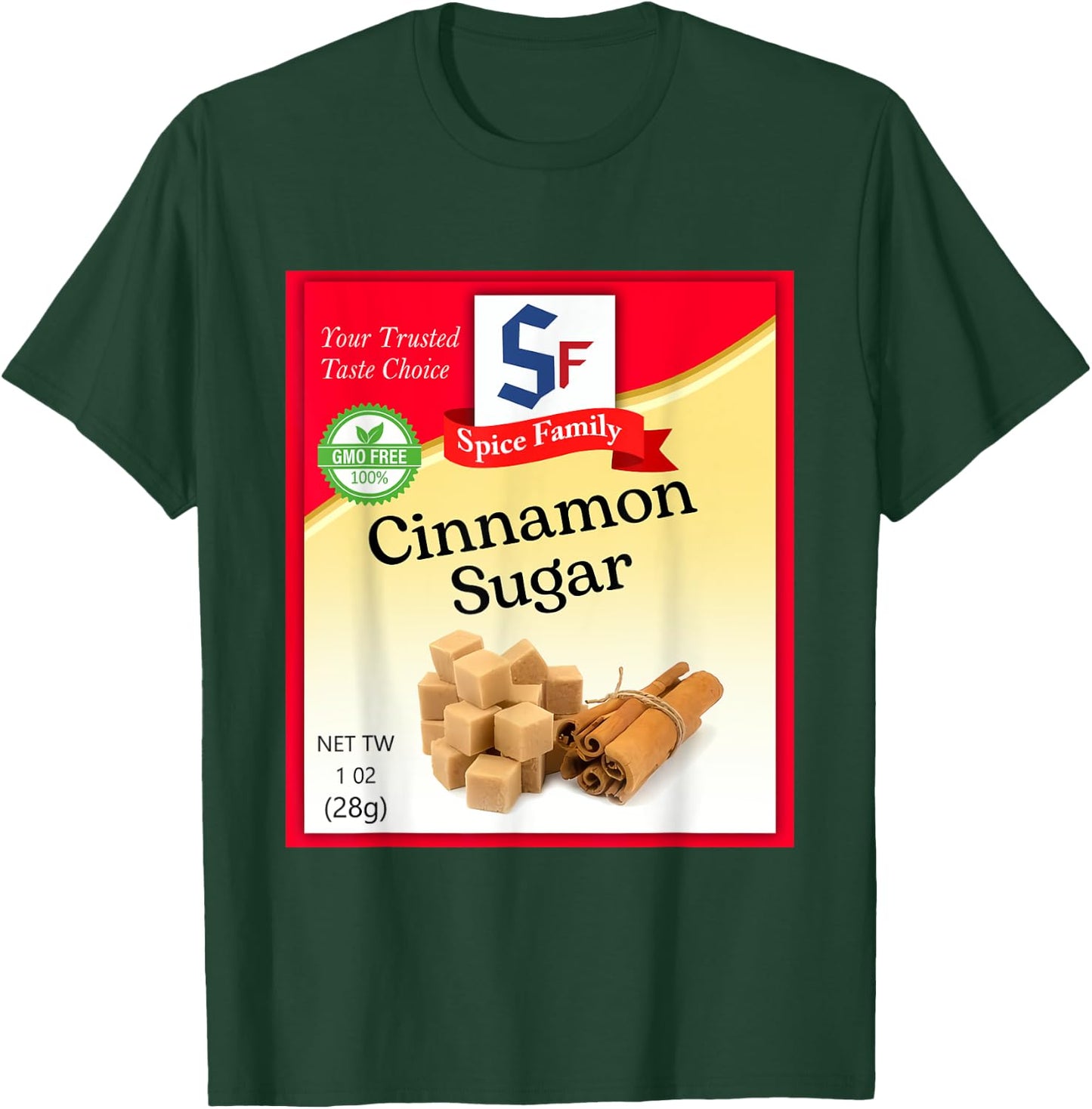 Cinnamon Sugar Condiment Holiday Spice Group Costumes T-Shirt - T-Shirt | Forest