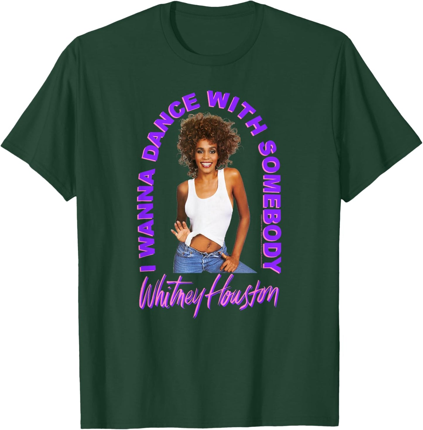 Whitney Houston I Wanna Dance with Somebody Photo T-Shirt - T-Shirt | Forest