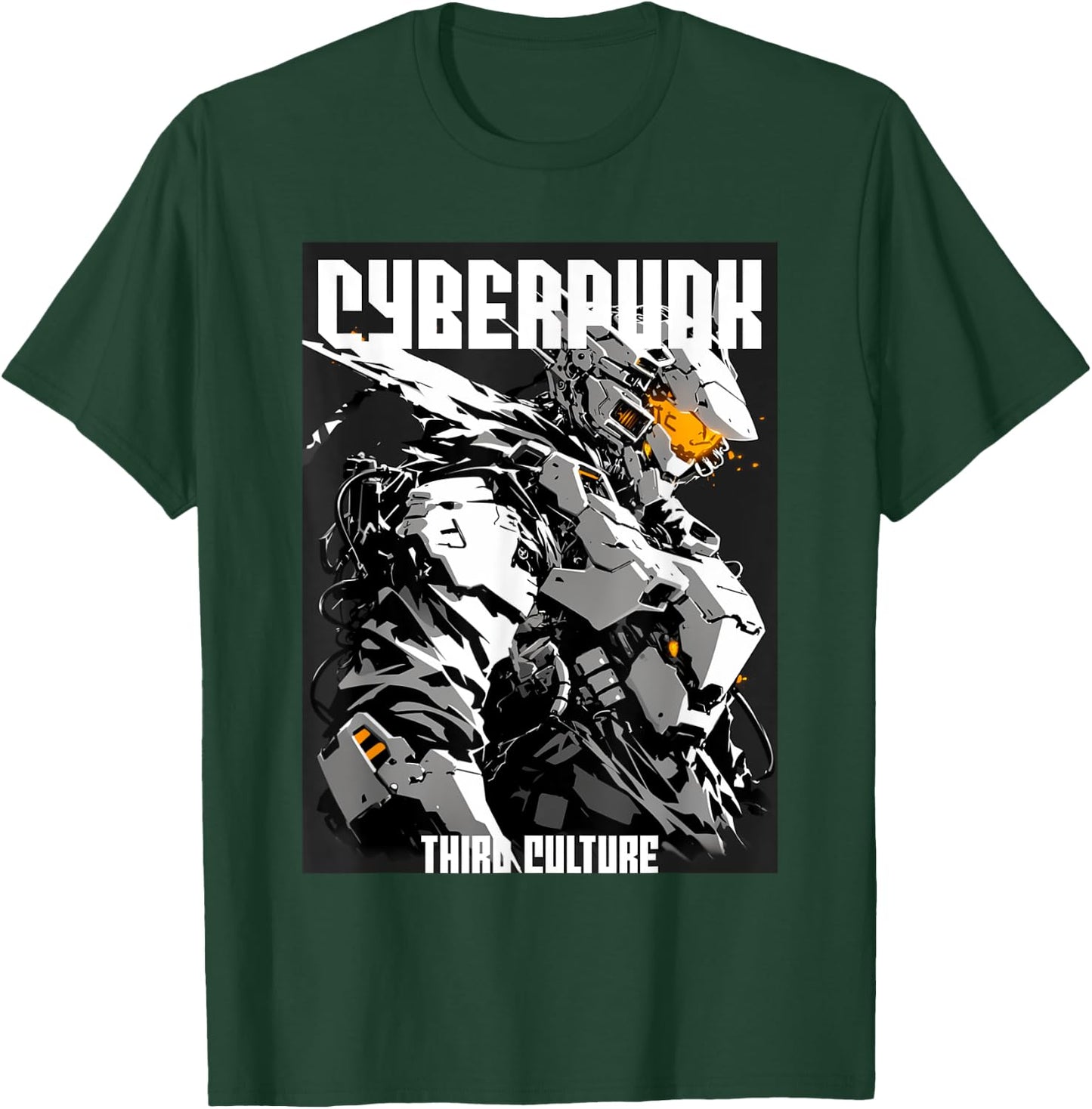 Cyberpunk Mecha Soldier Android T-Shirt - T-Shirt | Forest