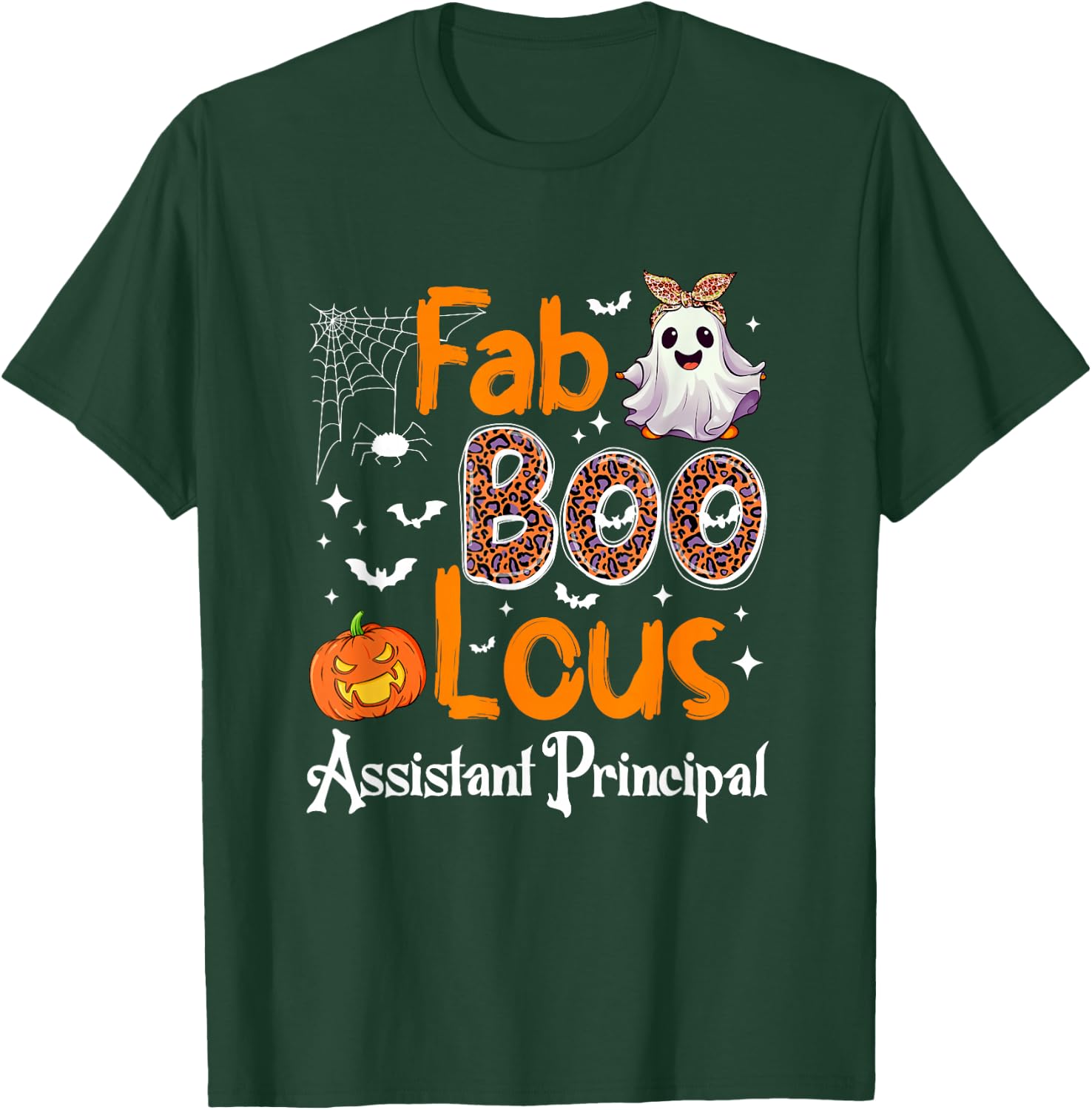 Fab Boo Lous Assistant Principal Pumpkin Halloween T-Shirt - T-Shirt | Forest