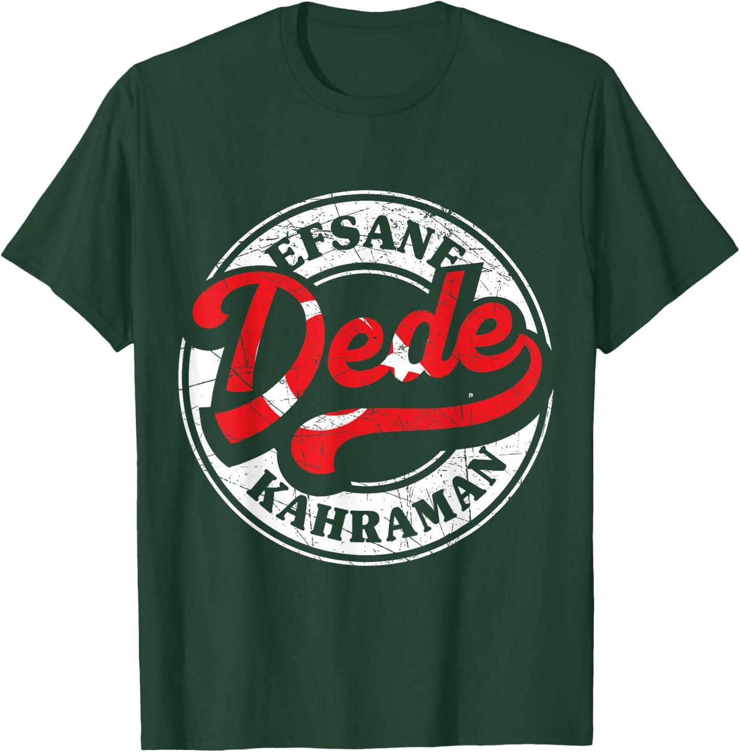 Bester Dede Der Welt Türkischer Opa Großvater Türkei Retro T-Shirt - T-Shirt | Forest