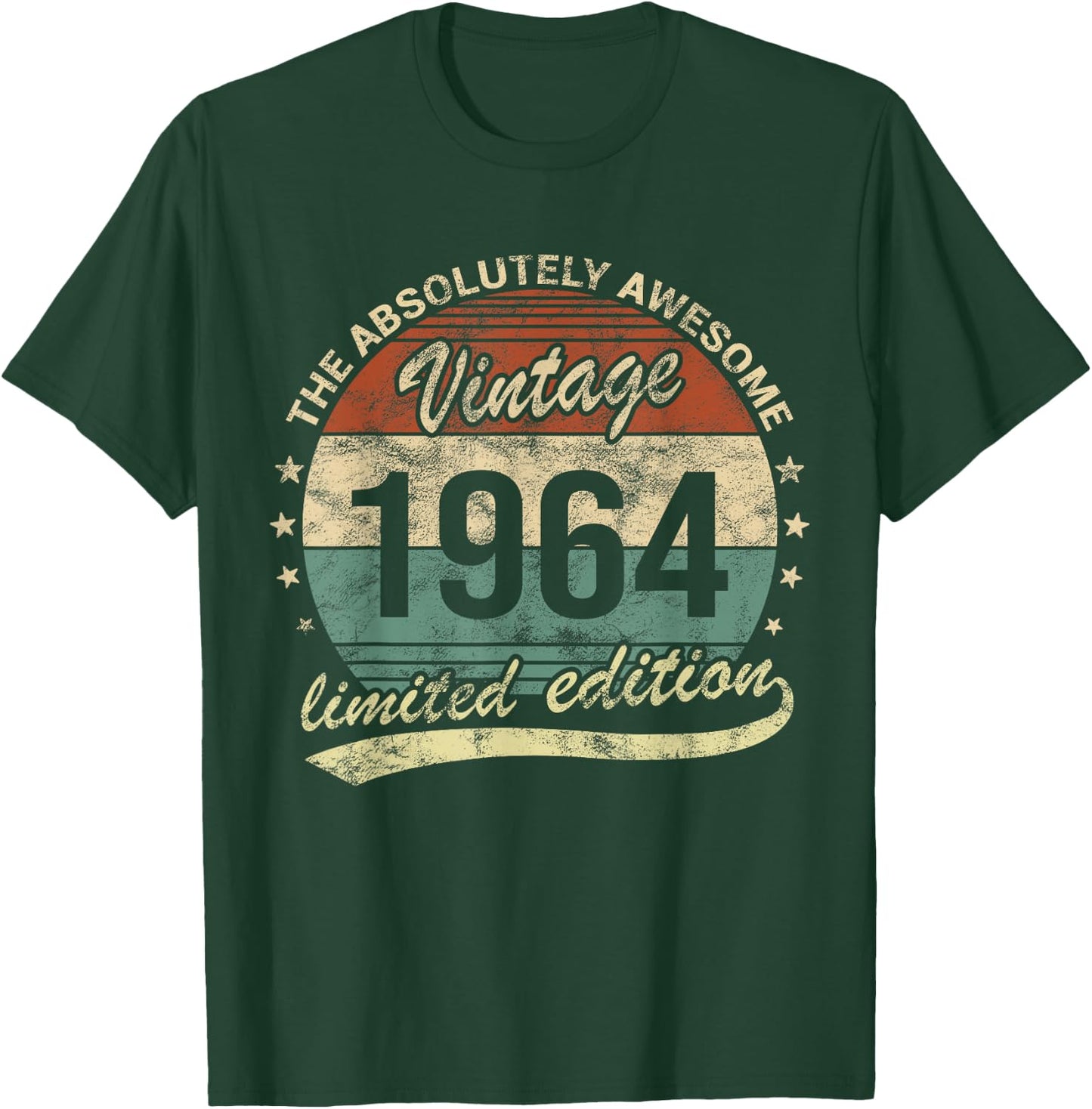 The Absolutely Awesome Vintage 1964 Mann oder Frau Geburtstag T-Shirt - T-Shirt | Forest