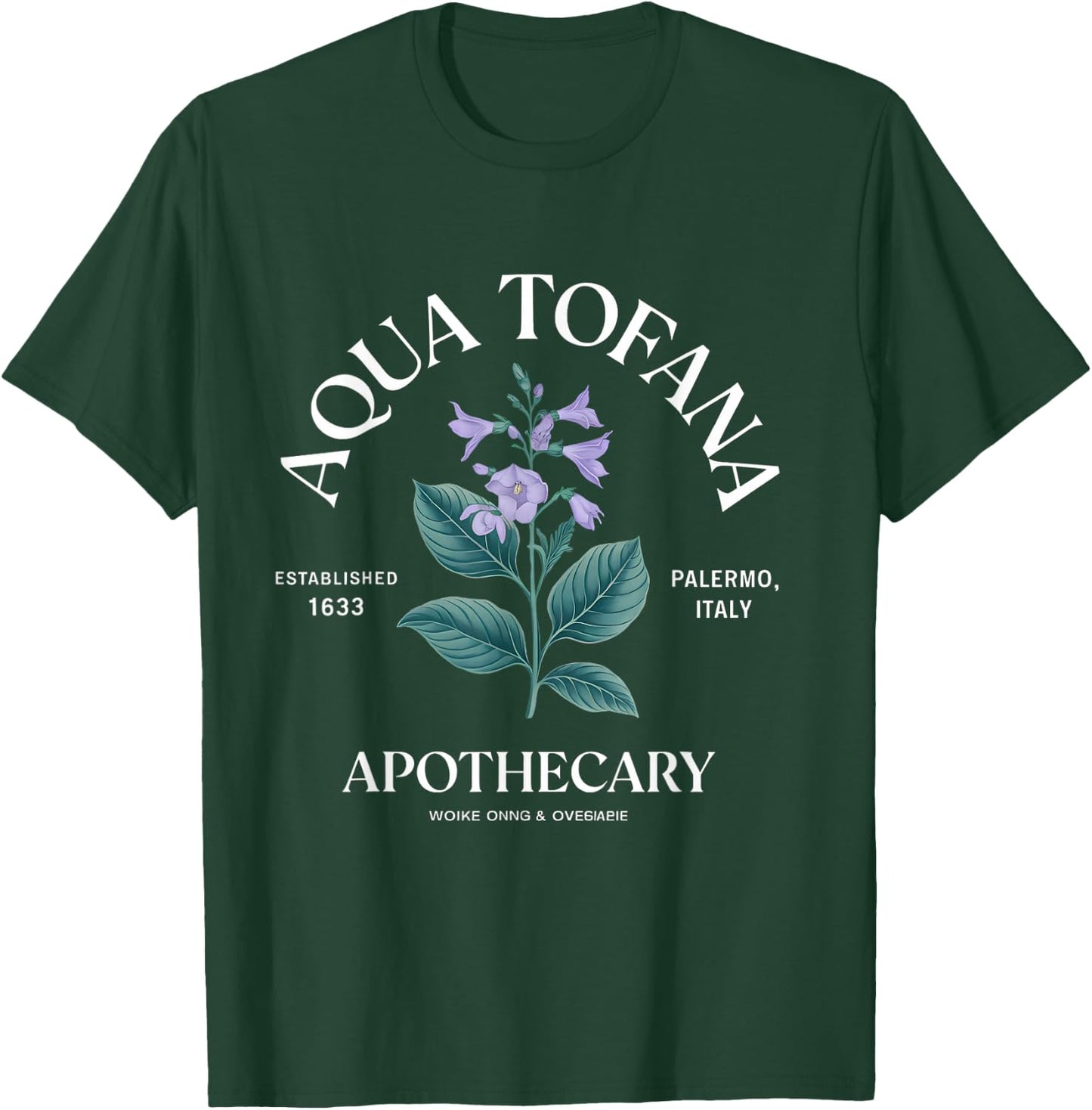 Feminist Aqua Tofana Apothecary Vintage Mystery T-Shirt - T-Shirt | Forest
