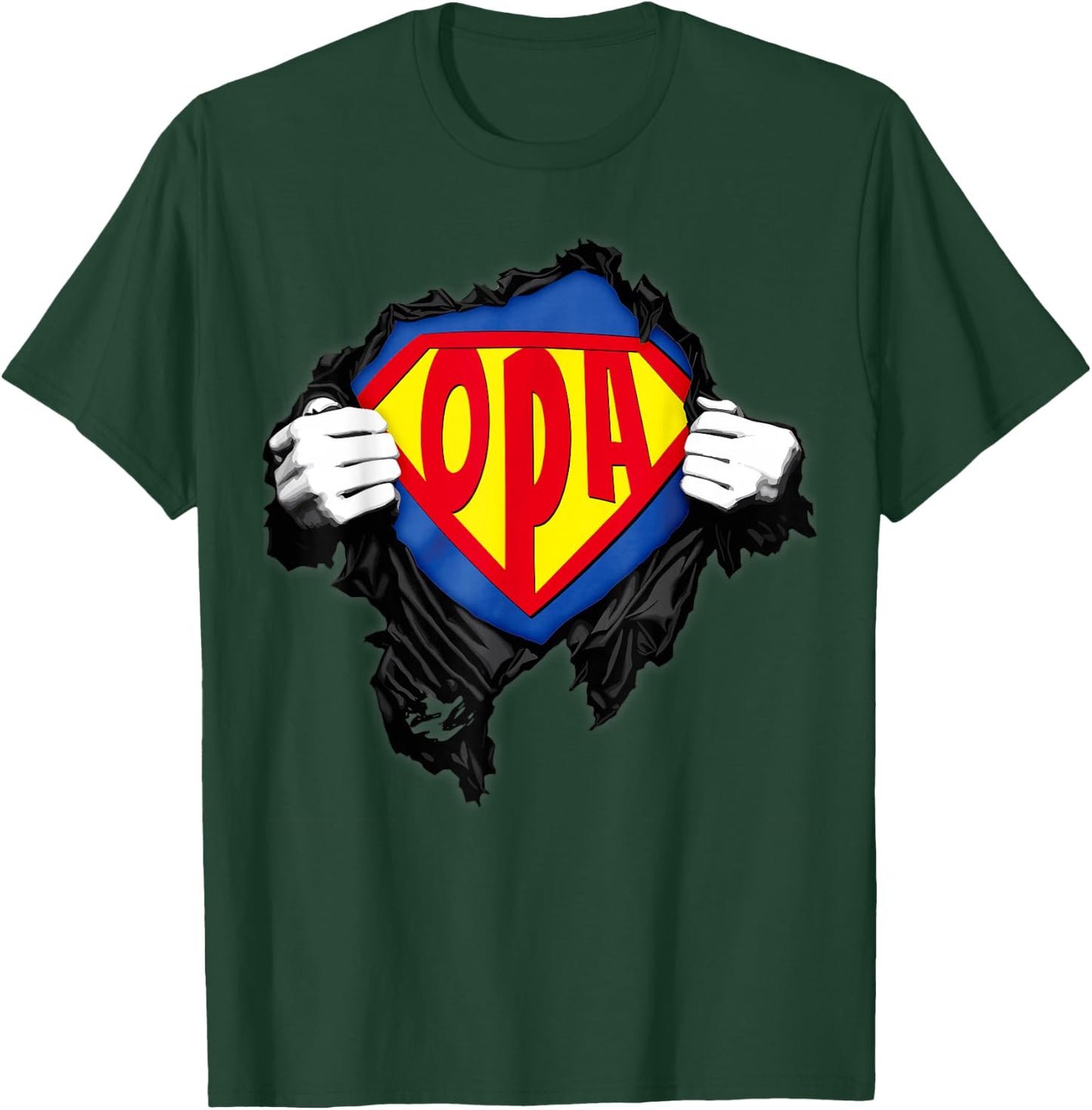 Opa Superheld Herren Großvater Super Opa T-Shirt - T-Shirt | Forest