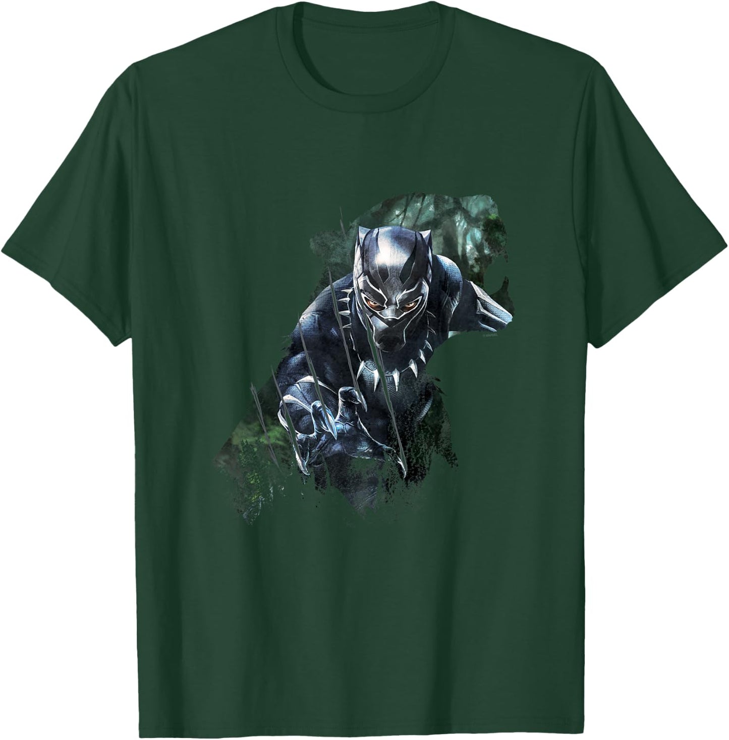 Kids Black Panther Wild Sillhouette , Black, 2 T-Shirt - T-Shirt | Forest