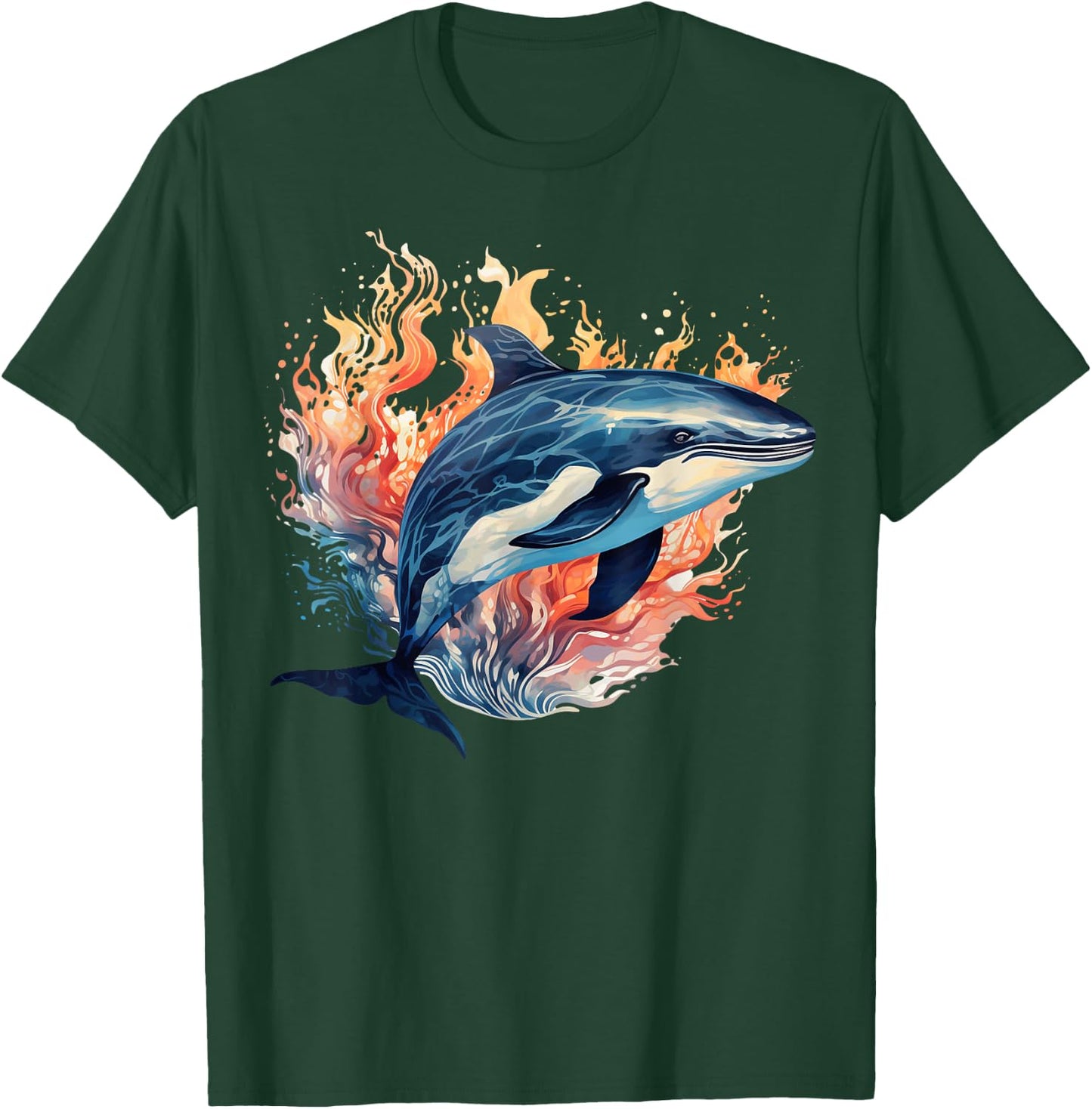 Whale Tie Dye T-Shirt - T-Shirt | Forest