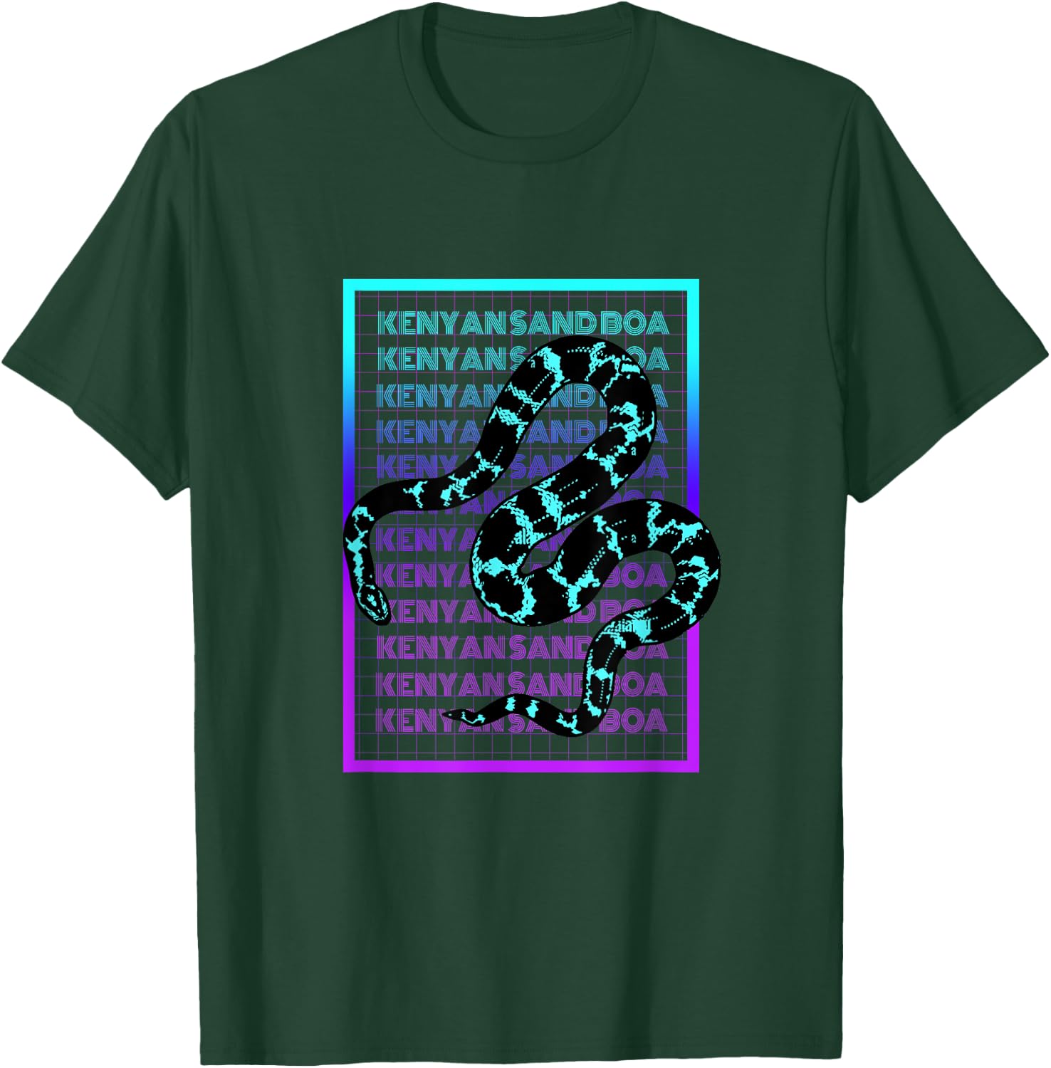 Kenyan Sand Boa Snake Vintage Retro Kenyan Sand Boa T-Shirt - T-Shirt | Forest