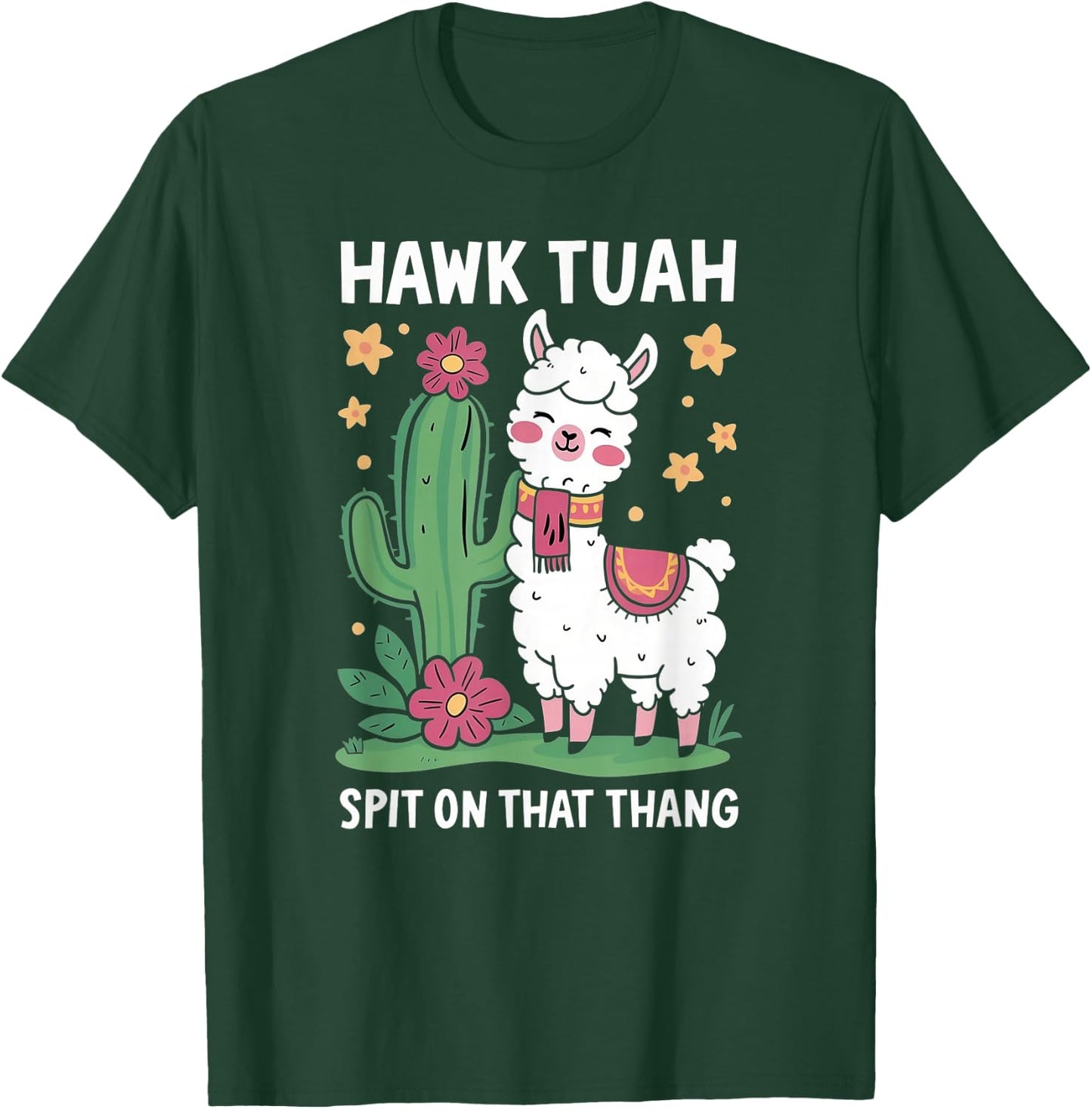 Funny Llama Hawk Tush Spit on that Thing Presidential Parody T-Shirt - T-Shirt | Forest