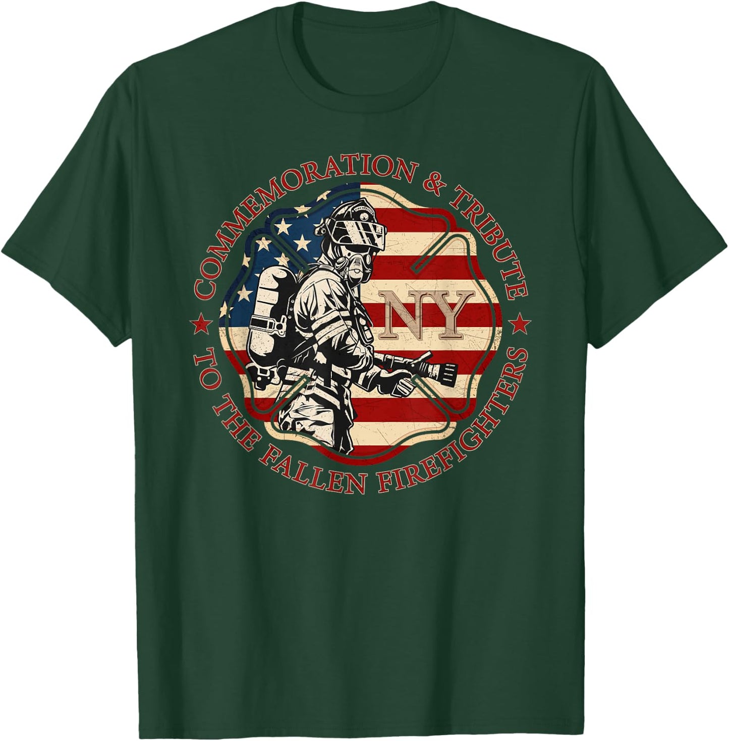 The Fallen Firefighters Of New York New York Fire department T-Shirt - T-Shirt | Forest