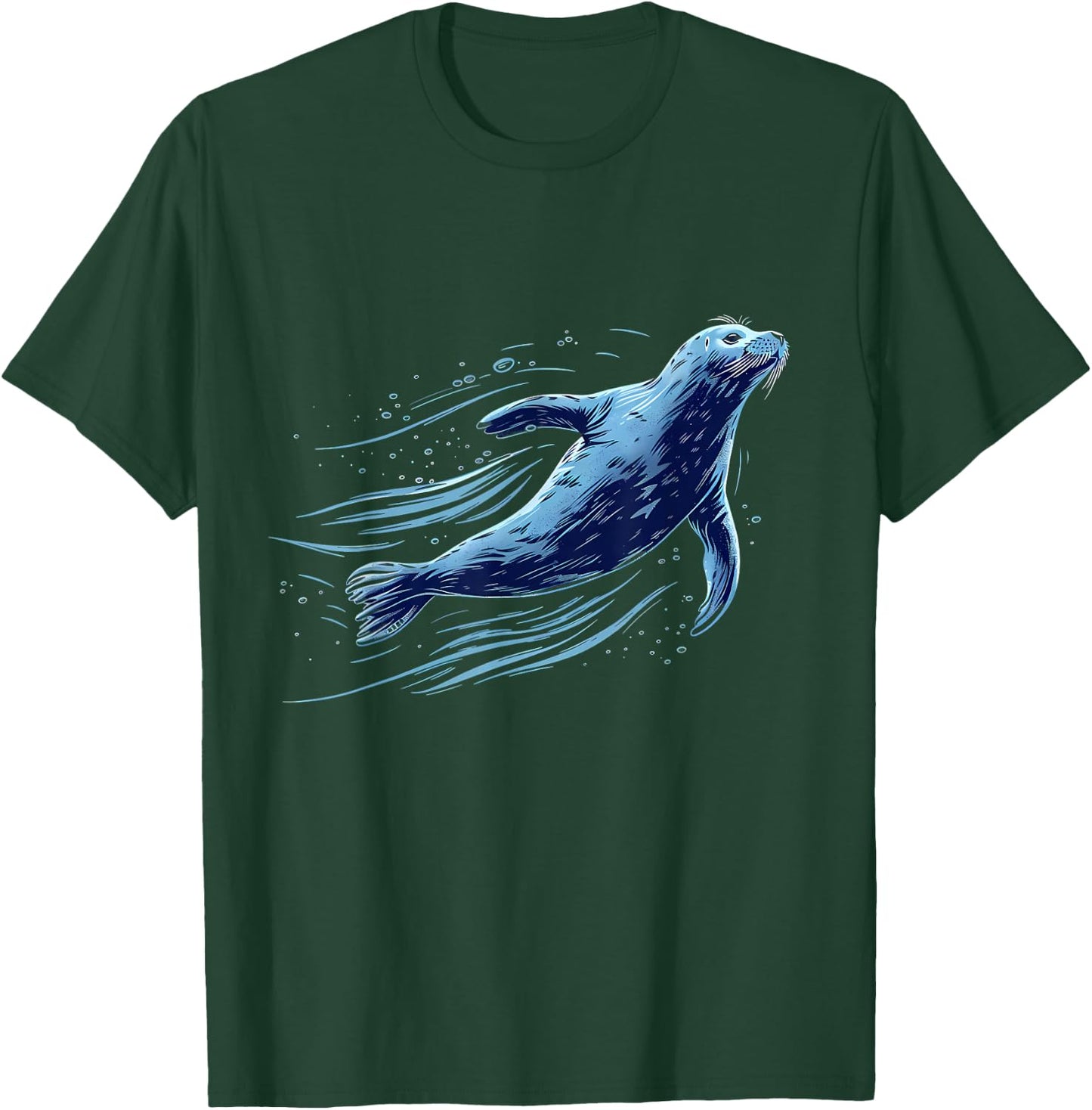 Seal Ocean Sea Animal Sea Ocean Seal Lover Marine Mammal T-Shirt - T-Shirt | Forest