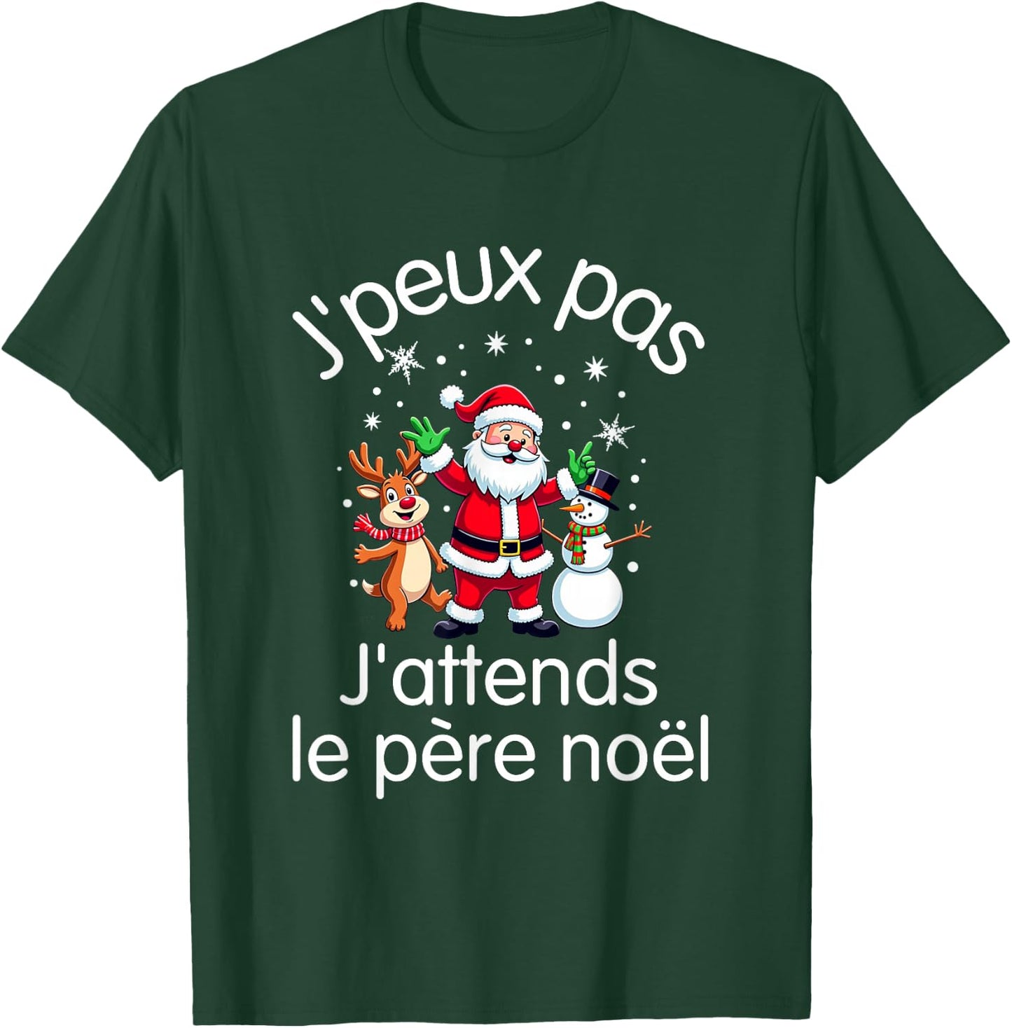 J'peux pas J'attends Le Père Noël sweater , Black, S T-Shirt - T-Shirt | Forest
