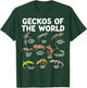 Geckos Of The World Kawaii Types Of Geckos Funny Lizard T-Shirt - T-Shirt | Forest