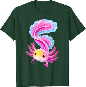 Kawaii Axolotl Graphic Lovers Men Women Kids T-Shirt - T-Shirt | Forest