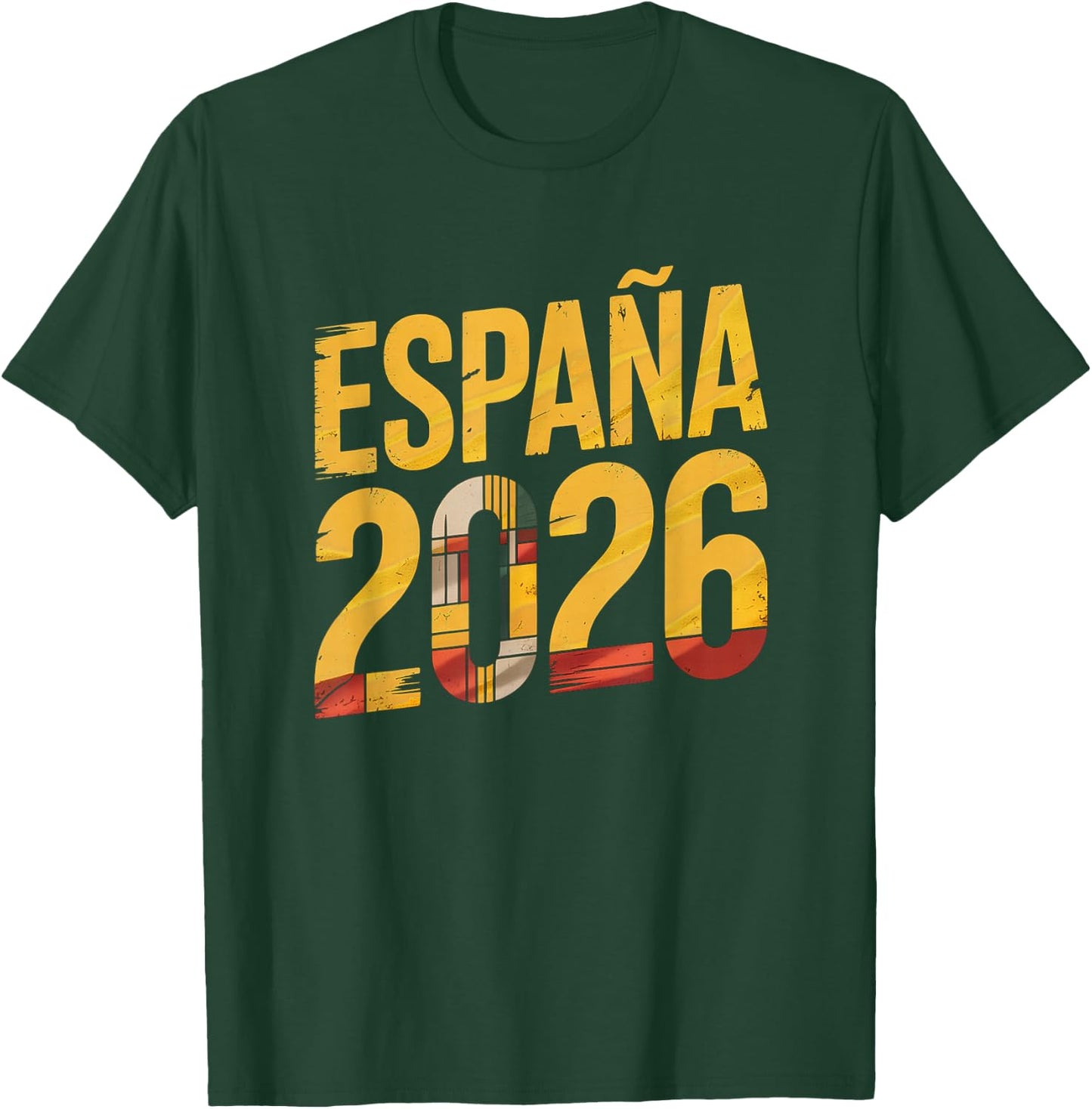 España ESP 26 Spain Spanish Cubist Modern Vintage Fan T-Shirt - T-Shirt | Forest