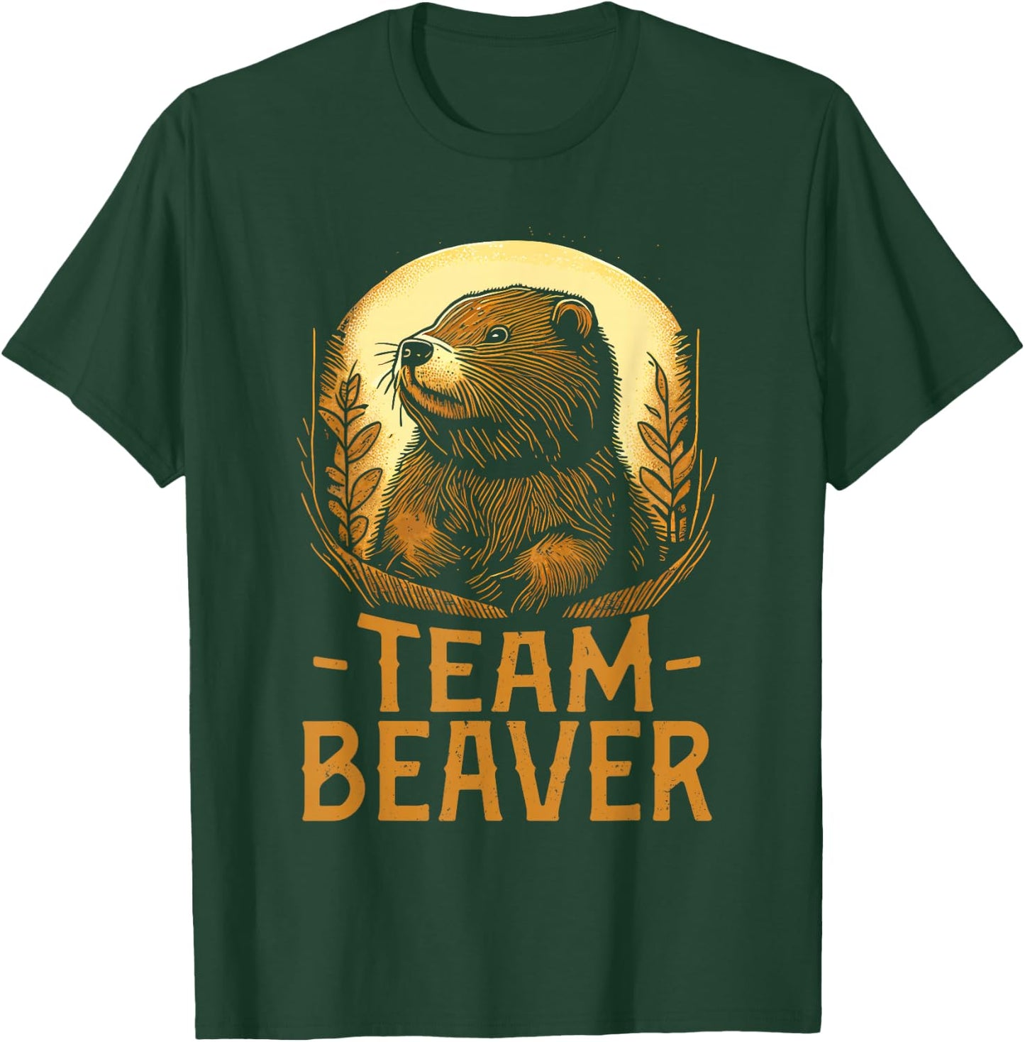 Team Beaver - Funny Cute Beaver Lover T-Shirt - T-Shirt | Forest