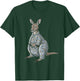 Funny Sleepy Kangaroo Pajama Women Men Kids Boys And Girls T-Shirt - T-Shirt | Forest