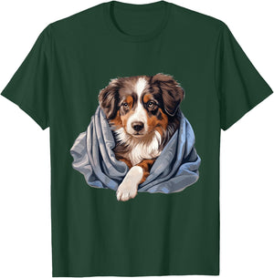 Dog Official Sleep Shirt Australian Shepherd , black T-Shirt - T-Shirt | Forest