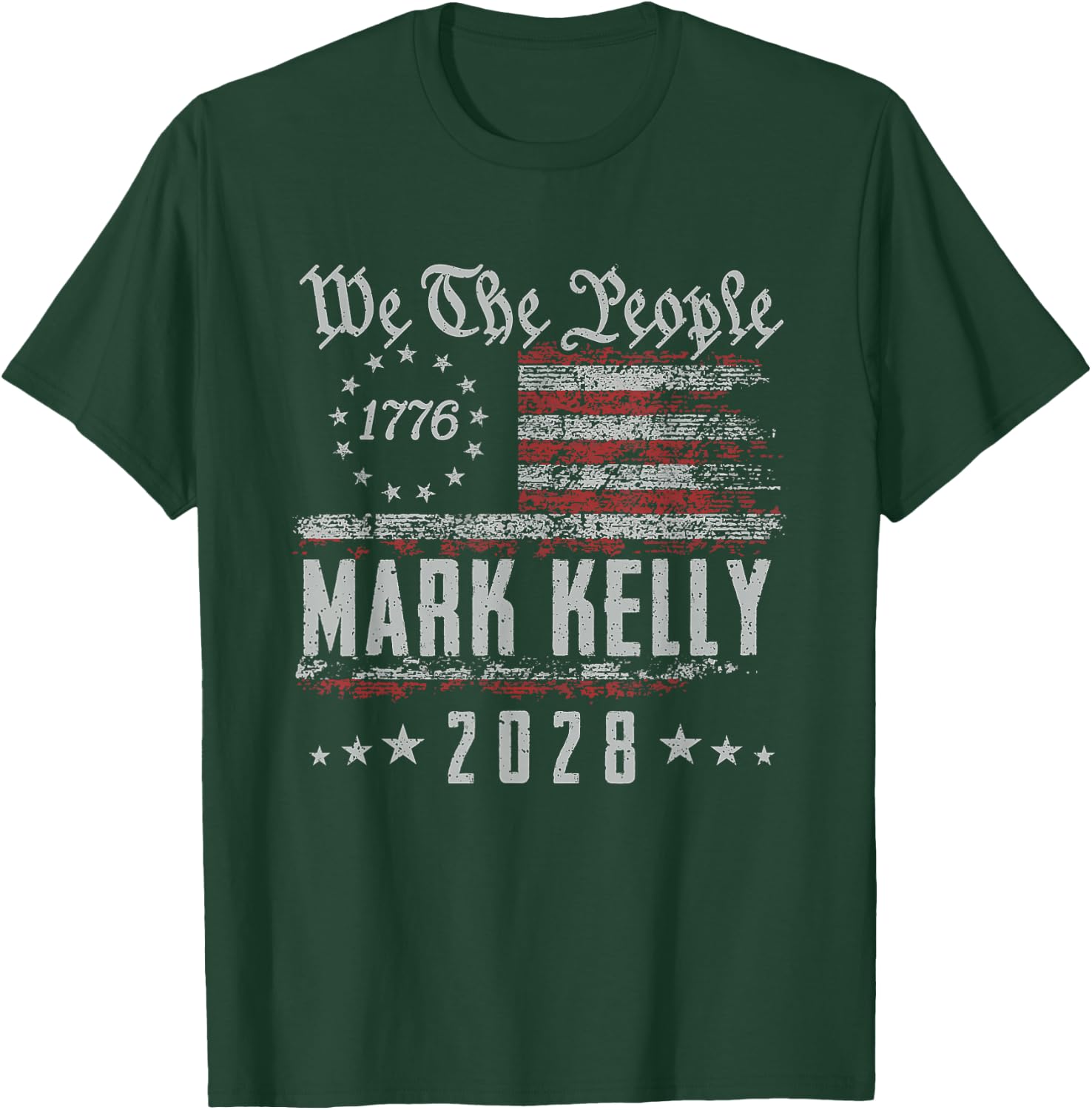 US Flag We The People Kelly 2028 for President T-Shirt - T-Shirt | Forest