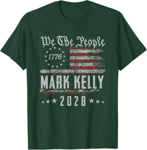 US Flag We The People Kelly 2028 for President T-Shirt - T-Shirt | Forest