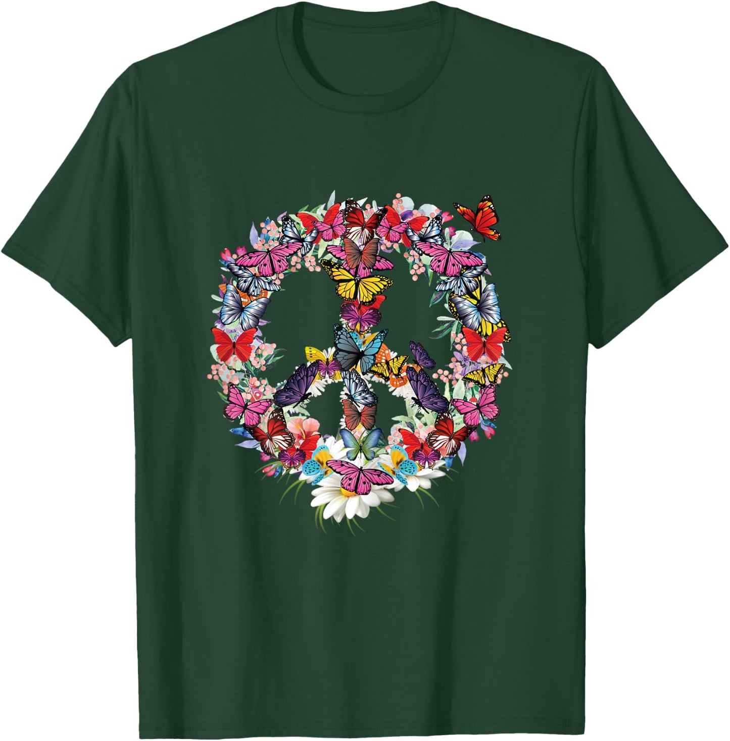Peace , White T-Shirt - T-Shirt | Forest