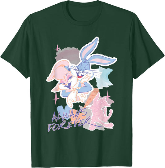 Looney Tunes Valentine's Day Lola Bugs Bunny Always Forever T-Shirt - T-Shirt | Forest