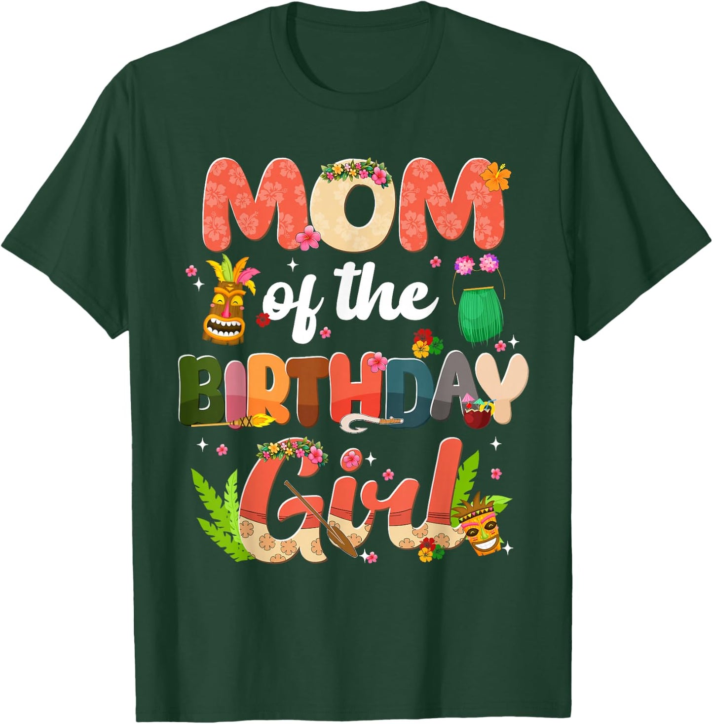 Mom and Dad Birthday Girl Matching Family Party Decorations T-Shirt - T-Shirt | Forest