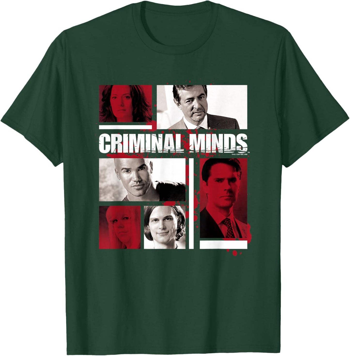 Criminal Minds Character Boxes , black T-Shirt - T-Shirt | Forest