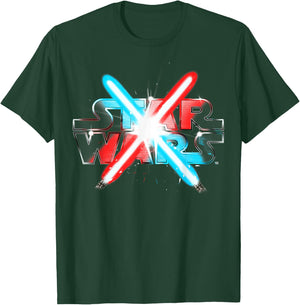 Star Wars Dueling Lightsabers T-Shirt - T-Shirt | Forest