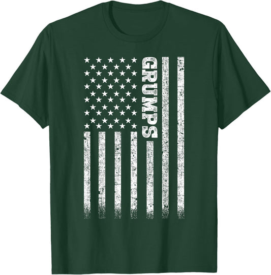 Gifts For Grumps American Flag T-Shirt - T-Shirt | Forest