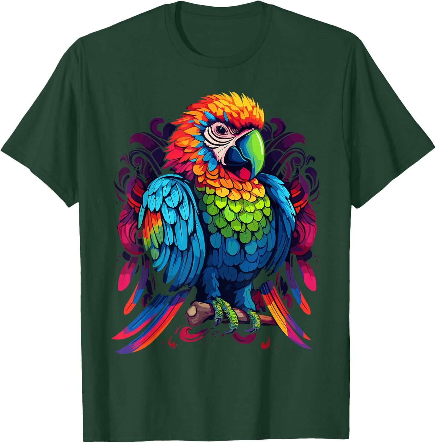 Colourful Parrot T-Shirt - T-Shirt | Forest