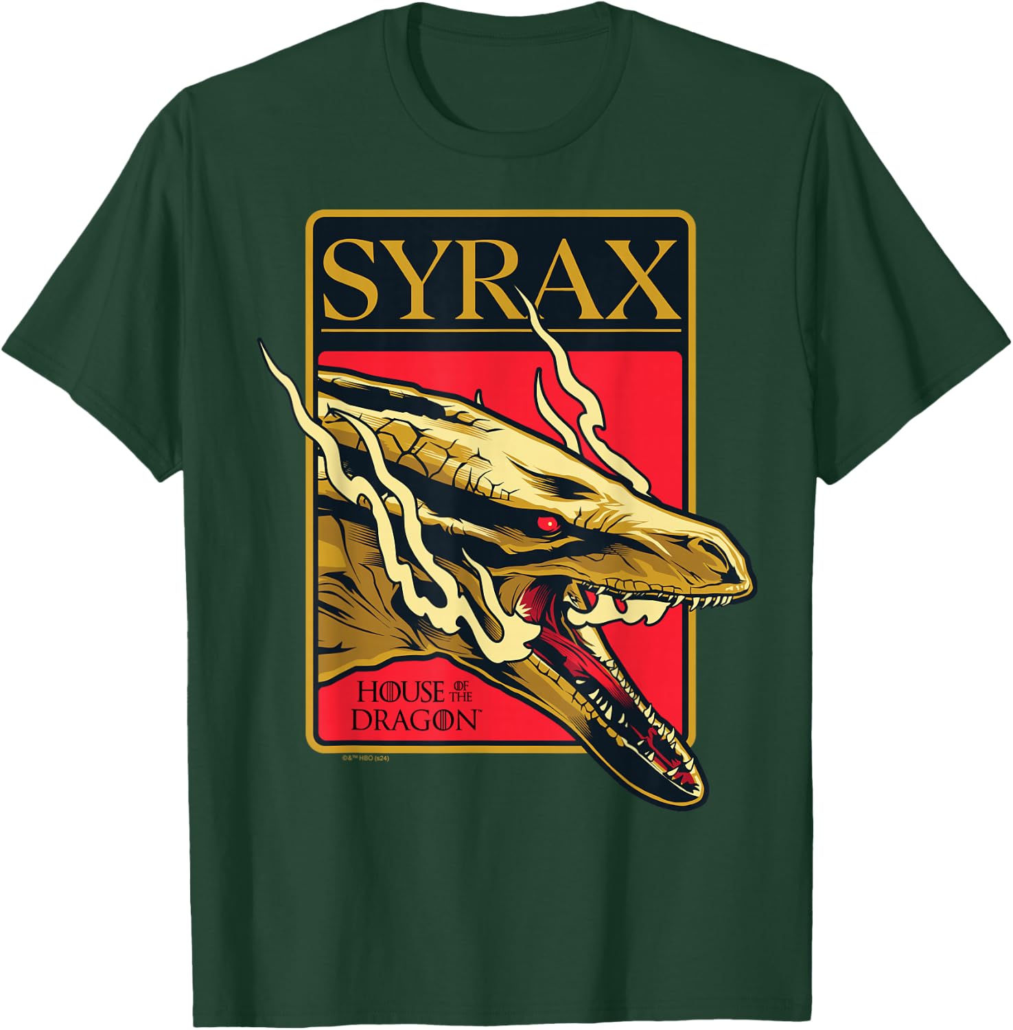 House Of The Dragon - Syrax Rhaenyra Targaryen Dragon T-Shirt - T-Shirt | Forest