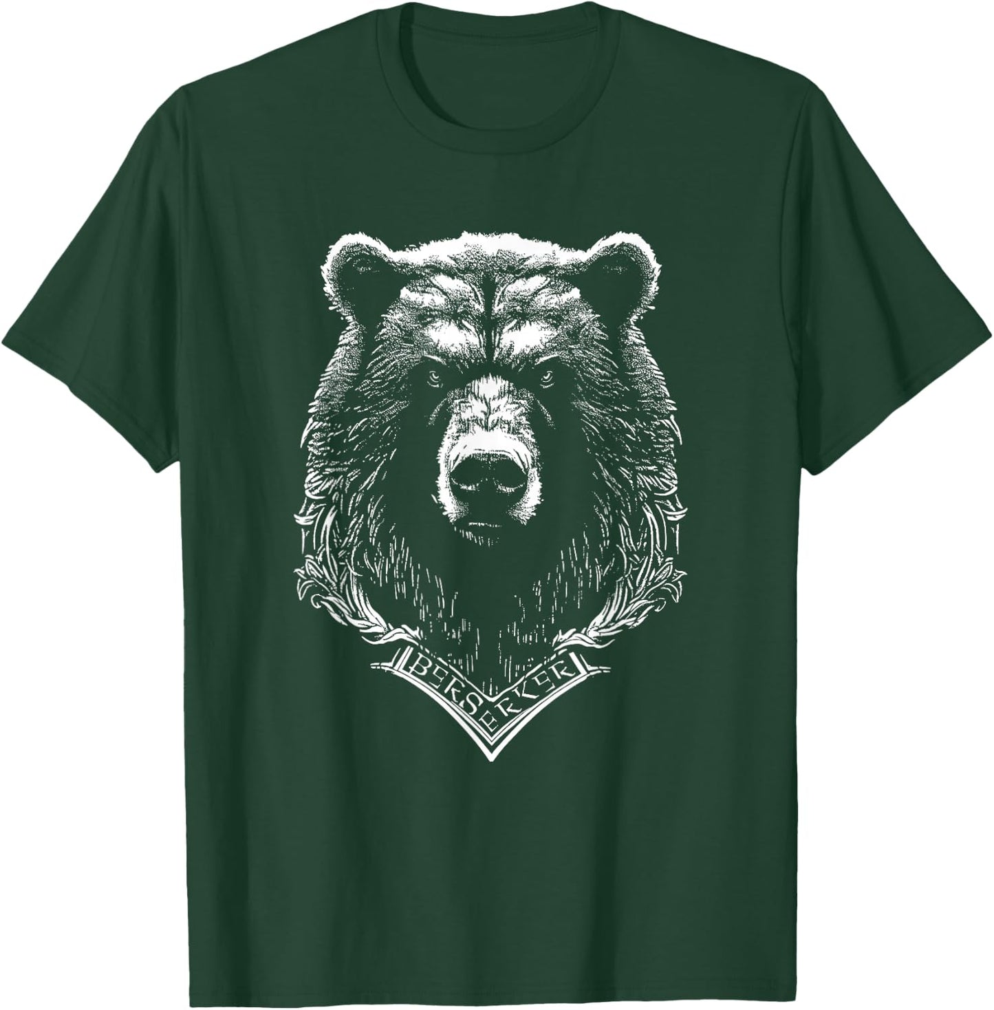 Berserker Bear Warrior Odin Nordic Mythology Viking T-Shirt - T-Shirt | Forest