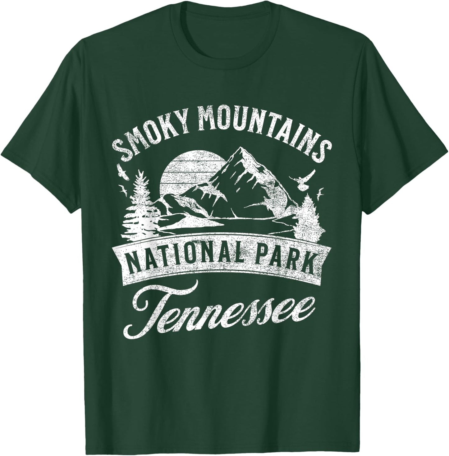 Great Smoky Mountains Nature Mountains Hiking Outdoors T-Shirt - T-Shirt | Forest