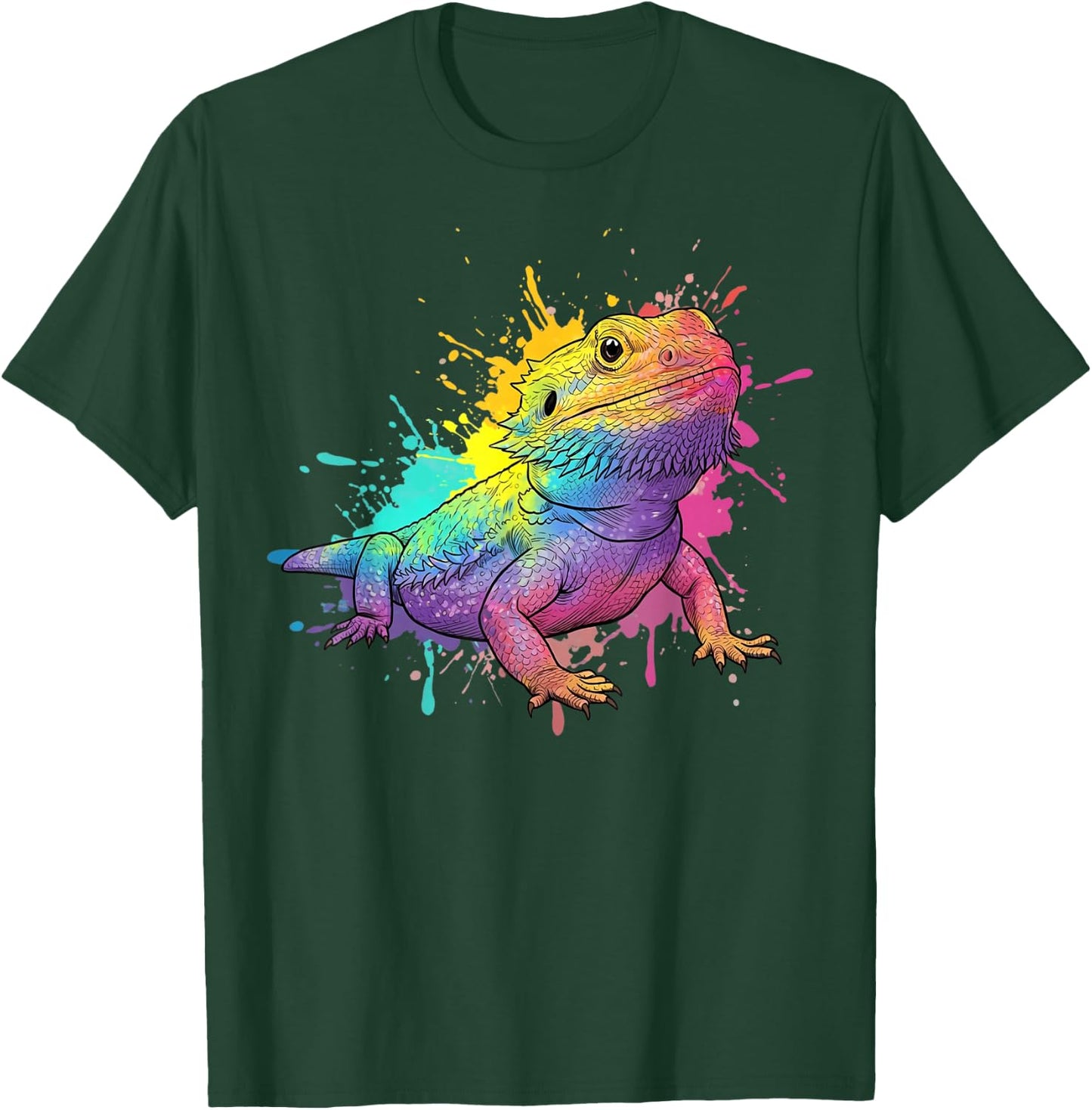 Bearded Dragon Beardie Lovers For Kids Boys Girls Men Women T-Shirt - T-Shirt | Forest