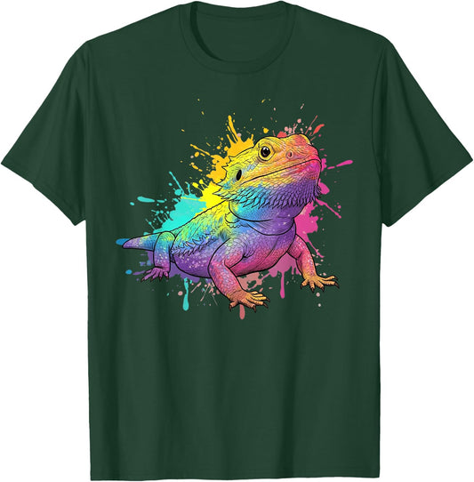 Bearded Dragon Beardie Lovers For Kids Boys Girls Men Women T-Shirt - T-Shirt | Forest