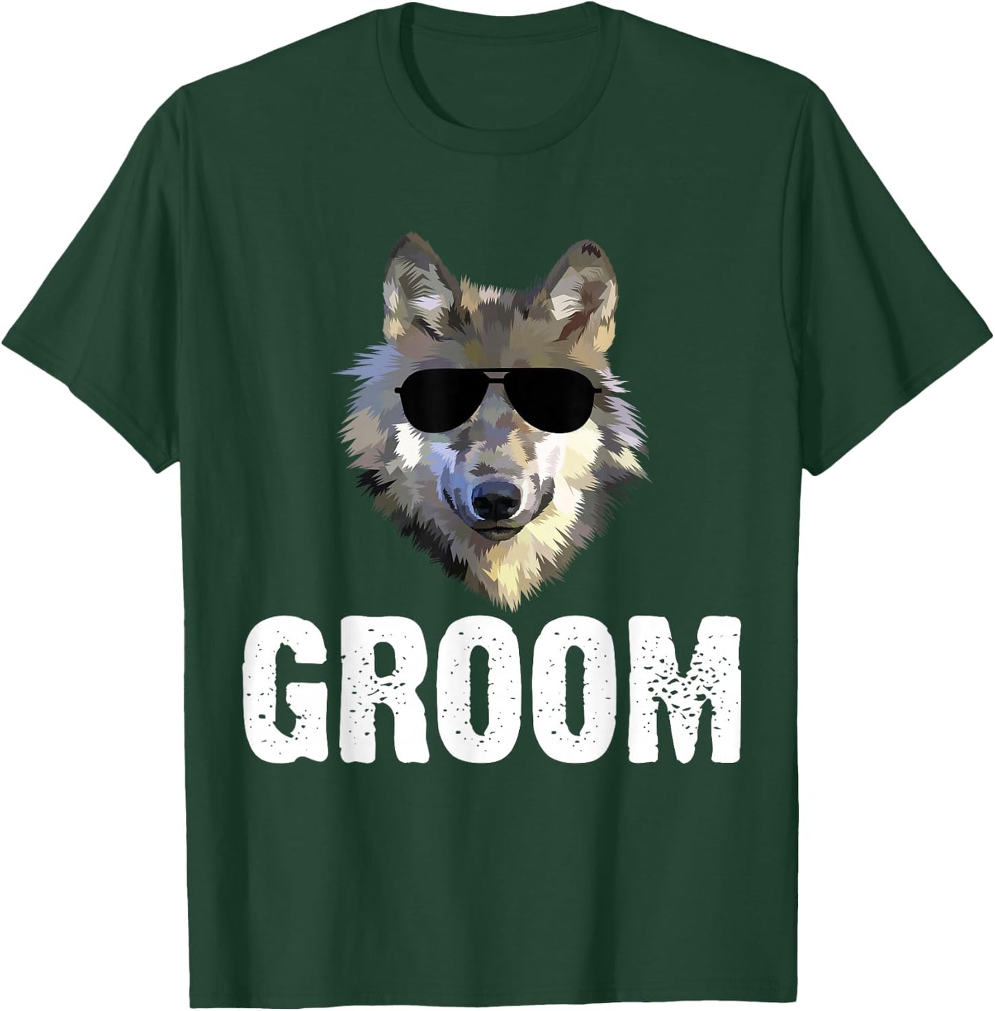 Grooms Wolfpack Bachelor Party Groomsmen Wedding Team T-Shirt - T-Shirt | Forest