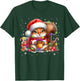 Cute Santa Squirrel in Christmas Lights Squirrels Lover Xmas T-Shirt - T-Shirt | Forest