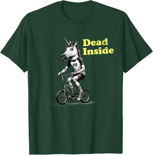 Funny I'm Dead Inside sarcastic depression humour T-Shirt - T-Shirt | Forest
