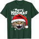Cool Christmas Cat T Shirt 'Merry HISSmas' for Cat Lovers T-Shirt - T-Shirt | Forest