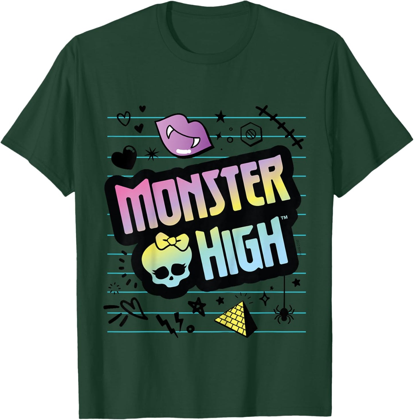 Children's Monster High - MH Skulltastic Logo , White T-Shirt - T-Shirt | Forest