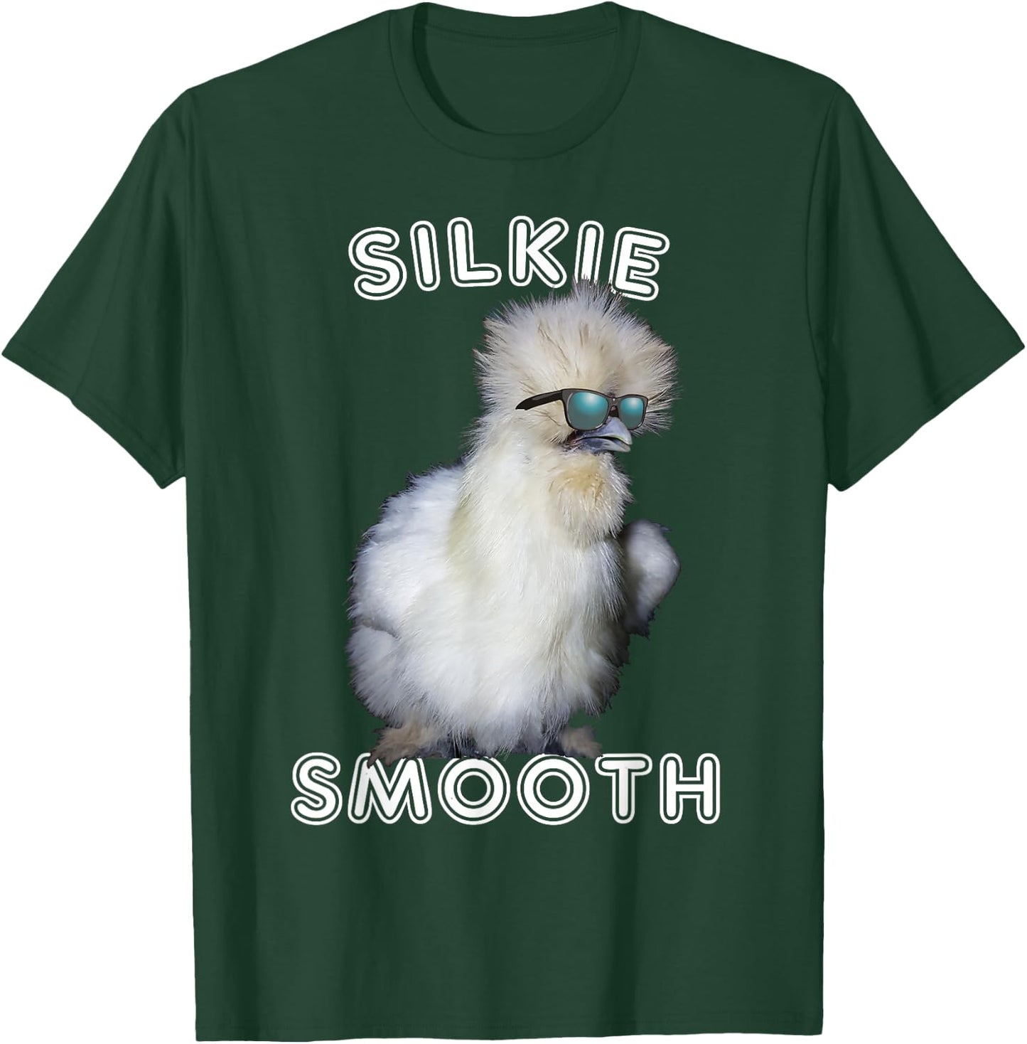 Silkie Chicken Funny Smooth Cuddly Bird Gift T-Shirt - T-Shirt | Forest