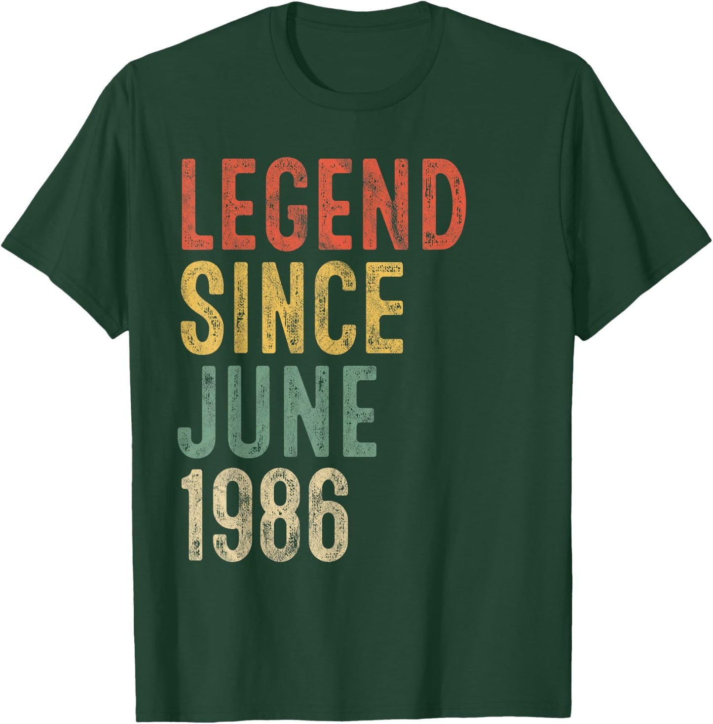 Legend Since June 1986 40th Birthday Men Women 40 Year Old T-Shirt - T-Shirt | Forest